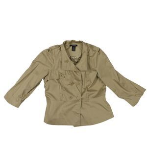 Autograph New York Button Peacoat Coat Womens XL (missing belts)